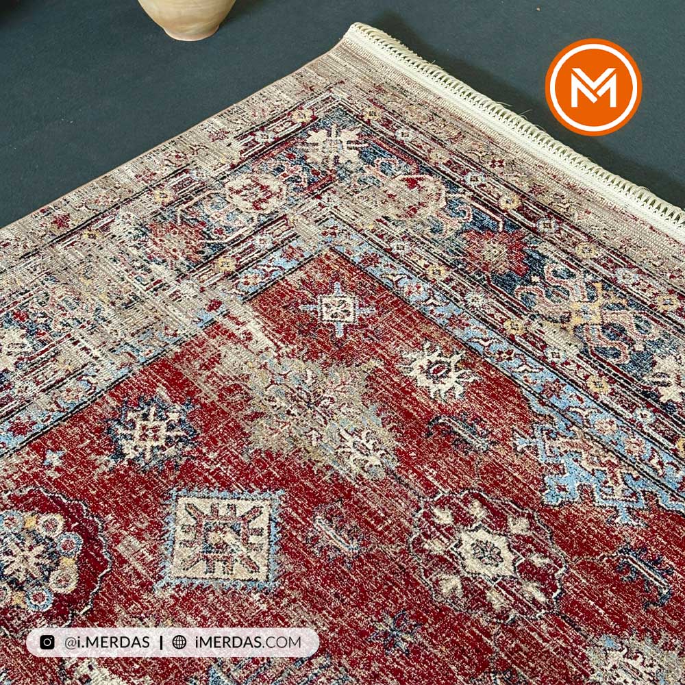 فرش وینتیج کد A1037 زمینه تمام رنگ